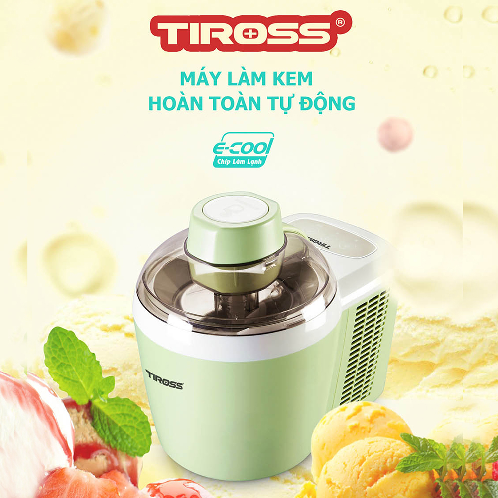 Máy Làm Kem Tự Động Tiross TS9090 (Hồng)