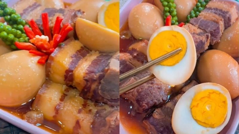 Thịt kho hột vịt ngày Tết hấp dẫn
